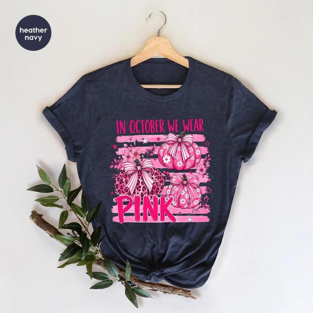 In October We Wear Shirt,  Awareness Tee, October T-Shirt